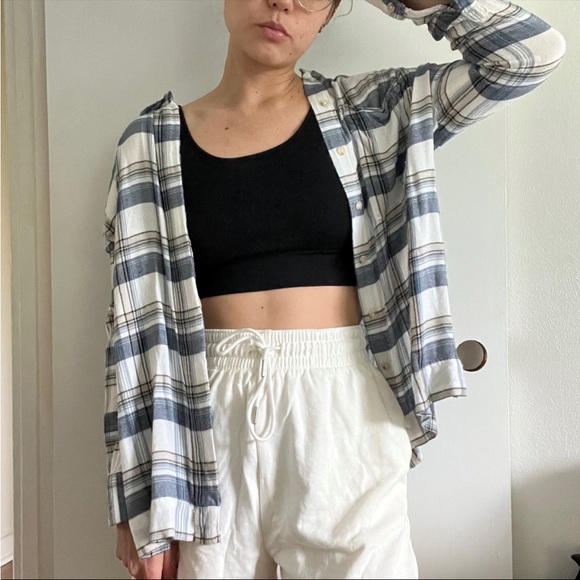 Plaid Urban Outfitters BDG Logan Button-Down Shirt  flannel - Picture 3 of 11